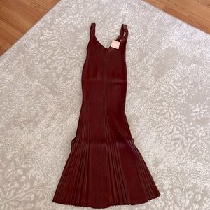 NWT Ribbed Brown Dress